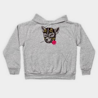 The mask of Zorro Luchador Kids Hoodie